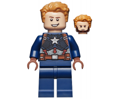 Captain America - Detailed Suit, Open Mouth, Reddish Brown Hands