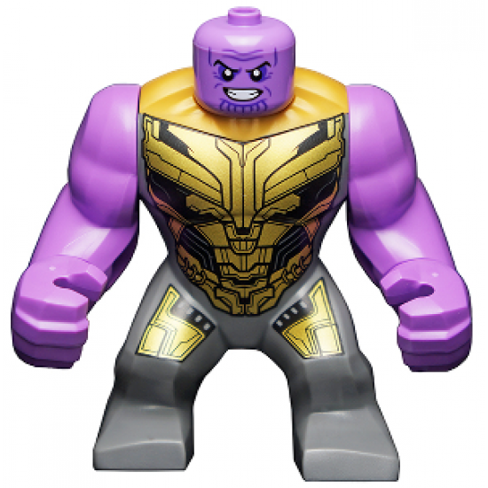 Thanos - Dark Bluish Gray Armor without Helmet
