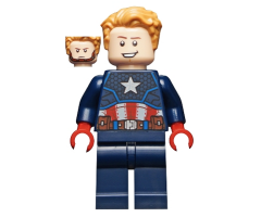 Captain America - Dark Blue Suit, Red Hands
