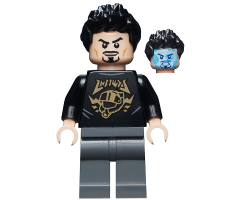 Tony Stark - Black Top with Gold Pattern