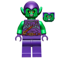 Green Goblin - Bright Green, Dark Purple Outfit, Plain Legs