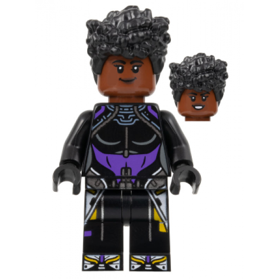 Shuri - Black and Dark Purple Top