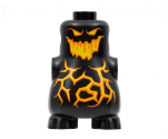 Body, Nexo Knights Scurrier with Orange and Yellow Eyes, Open Mouth and Cracks Pattern