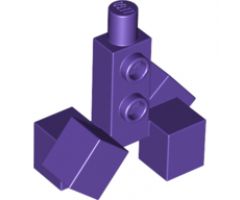 Animal, Body Part Creature Torso Pixelated with Cube Feet (Minecraft Creeper)