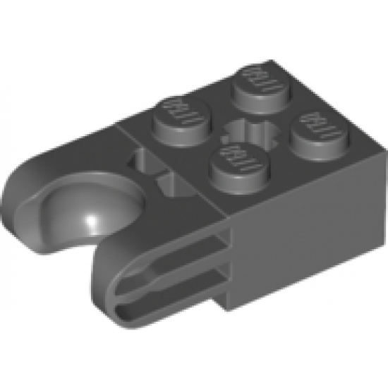 Technic, Brick Modified 2 x 2 with Ball Socket and Axle Hole - Straight Forks with Round Ends and Closed Sides