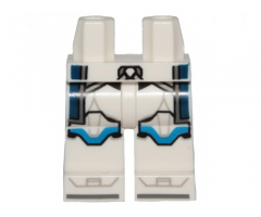 Hips and Legs with SW Clone Trooper Armor, Blue Markings and Dark Blue Kama Pattern