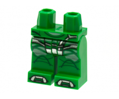 Hips and Legs with White Knee Pads, Silver Trim and Toes Pattern