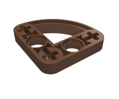 Technic, Liftarm Modified L-Shape Quarter Ellipse Thin 3 x 3