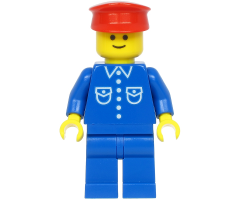Shirt with 6 Buttons - Blue, Blue Legs, Red Hat (Reissue)