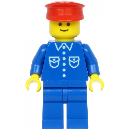 Shirt with 6 Buttons - Blue, Blue Legs, Red Hat (Reissue)