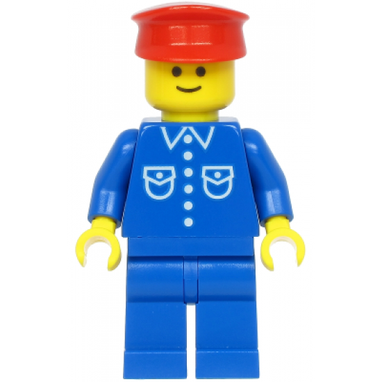Shirt with 6 Buttons - Blue, Blue Legs, Red Hat (Reissue)
