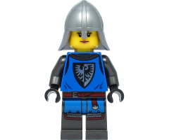 Black Falcon - Female, Pearl Dark Gray Detailed Legs, Flat Silver Neck Protector