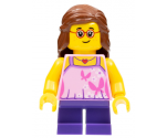 Beachgoer - Girl, Glasses, Pink Top, Purple Legs