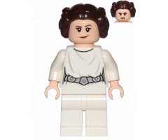 Princess Leia (White Dress, Detailed Belt, Crooked Smile)