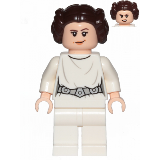 Princess Leia (White Dress, Detailed Belt, Crooked Smile)
