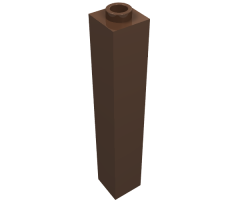 Brick 1 x 1 x 5 - Blocked Open Stud or Hollow Stud
