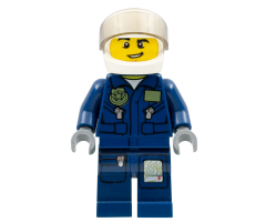 Police - City Helicopter Pilot, Dark Blue Jumpsuit