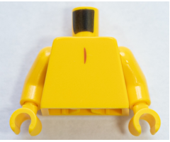Torso Dark Orange Line and Tail Pattern / Yellow Arms / Yellow Hands