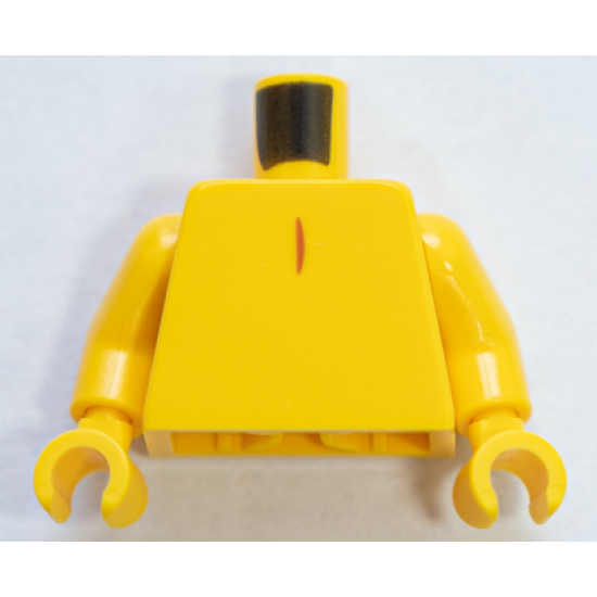 Torso Dark Orange Line and Tail Pattern / Yellow Arms / Yellow Hands