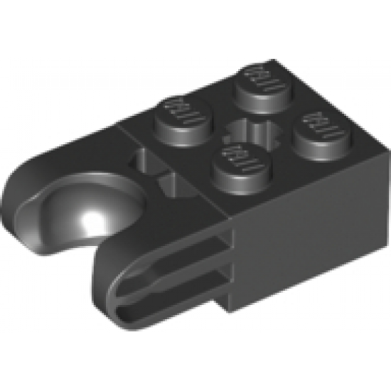 Technic, Brick Modified 2 x 2 with Ball Socket and Axle Hole - Straight Forks with Round Ends and Closed Sides