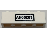 Brick 1 x 4 with 'AH60283' Pattern (Sticker) - Set 60283