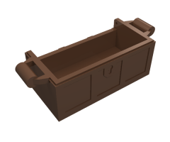 Container Treasure Chest Bottom - No Slots in Back