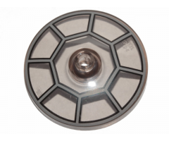 Dish 4 x 4 Inverted (Radar) with Open Stud with Radial Jedi Starfighter / TIE Cockpit Pattern