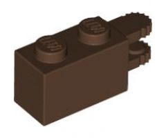 Hinge Brick 1 x 2 Locking with 2 Fingers Horizontal End, 9 Teeth