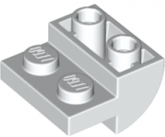 Slope, Curved 2 x 2 x 1 Inverted with 2 Recessed Studs