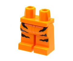 Hips and Legs with 6 Black Thick Tiger Stripes Pattern