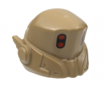 Minifigure, Headgear Helmet Space, Right Antenna, Pronounced Brow, 4 Red Dots Pattern