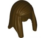 Minifigure, Hair Female Long Straight with Left Side Part