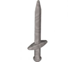 Minifigure, Weapon Sword, Greatsword Pointed with Thick Crossguard
