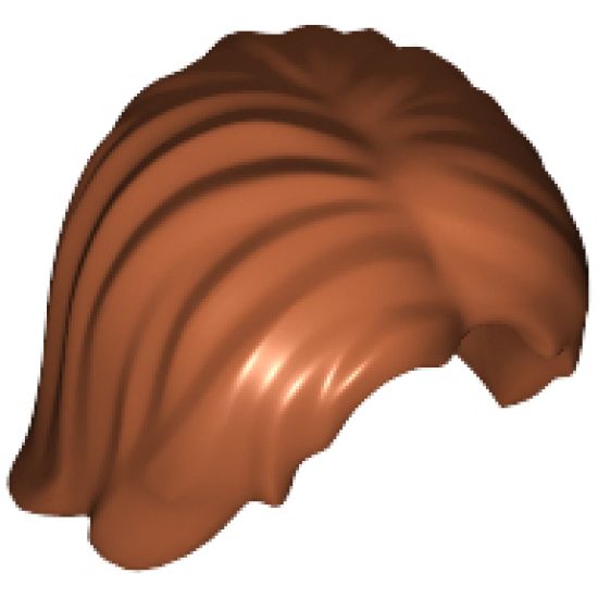 Minifigure, Hair Mid-Length Tousled with Center Part