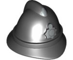 Minifigure, Headgear Police Helmet with Silver Badge Pattern