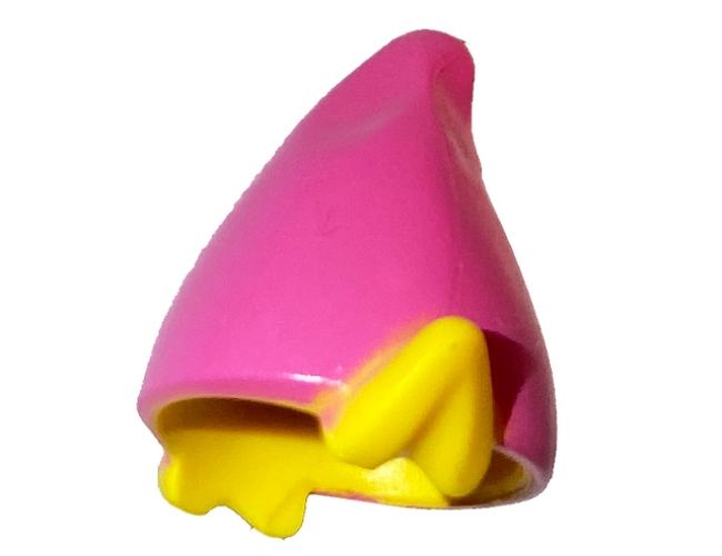 Minifigure, Headgear Hat, Elf with Pointed Ears with Dark Pink Top Pattern (BAM)