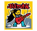 Tile 2 x 2 with BeatBit Album Cover - Rock Guitarist Pattern
