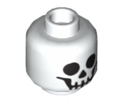 Minifigure, Head Skull Standard Pattern - Hollow Stud