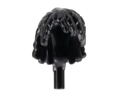 Minifigure, Hair Na'vi, Wide with Bangs, Braids, and Bar at End
