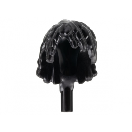 Minifigure, Hair Na'vi, Wide with Bangs, Braids, and Bar at End