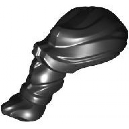 Minifigure, Hair Narrow Swept Back with Ponytail