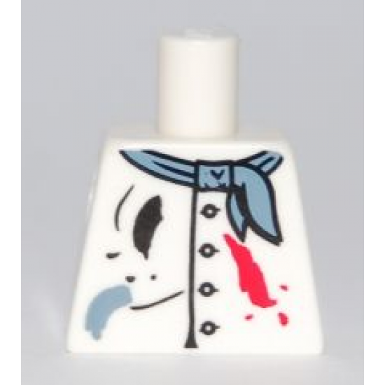 Torso Painter's Smock with Buttons, Scarf and Paint Spots Pattern