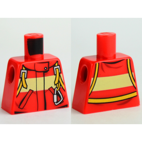 Torso Fire Suit with Stripe and Harness with Carabiner Pattern