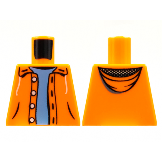 Torso Jacket Hoodie over Light Blue Sweater Pattern
