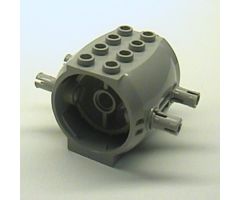 Aircraft Engine Large with 4 Fixed Rotatable Pins