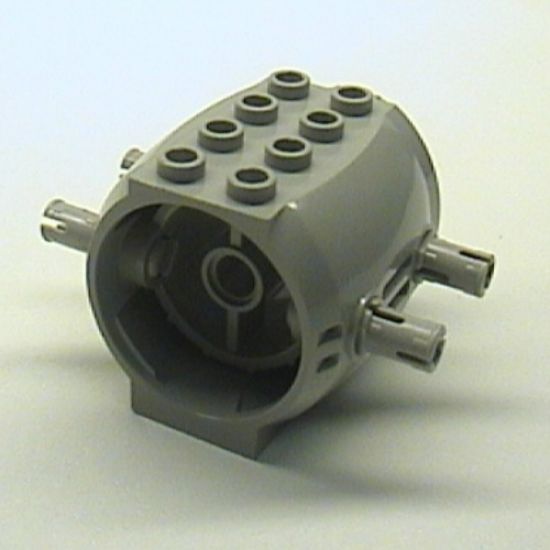 Aircraft Engine Large with 4 Fixed Rotatable Pins