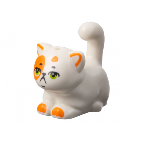 Cat, Friends, Large, Sitting with Orange Markings and Lime Eyes Pattern (Churro)