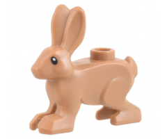 Hare, Standing with Black Eyes and White Pupils Pattern