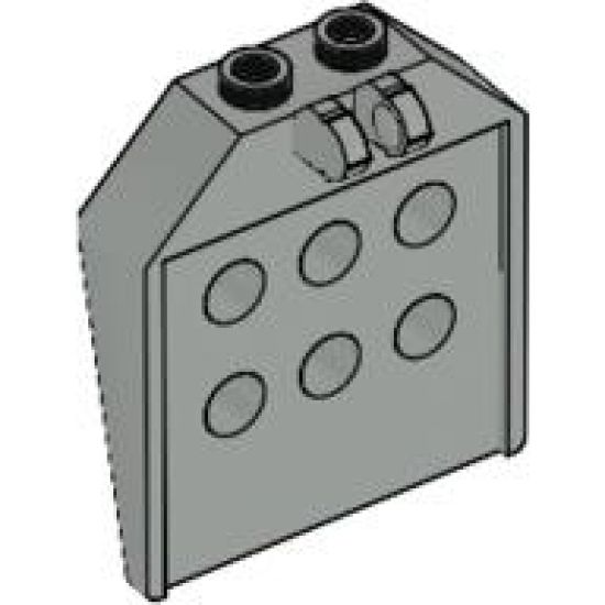 Door 1 x 4 x 3 2/3 with 6 Holes and Locking 2 Fingers Hinge