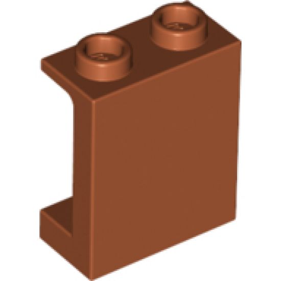 Panel 1 x 2 x 2 with Side Supports - Hollow Studs
